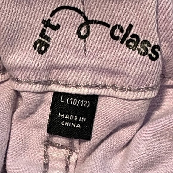 art class Lilac Denim Mini Skirt With Front Zipper Closure & Pockets - Picture 9 of 9